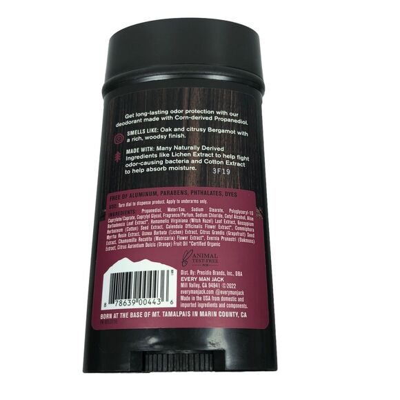 Lot 6 Every Man Jack Natural Aluminum Free Deodorant Men Stick Crimson Oak 3 oz - Picture 4 of 6